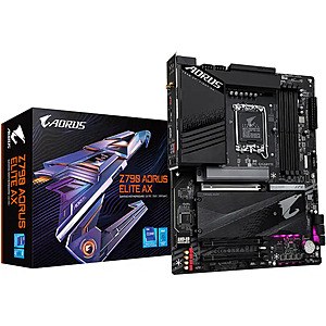Open-Box Excellent: GIGABYTE Z790 AORUS ELITE AX (Socket LGA 1700) Intel Z790 ATX DDR5 Wi-Fi 6E Motherboard $68 + Free Shipping