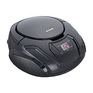 PROSCAN Elite Portable CD Boombox with AM/FM Radio (Black) $8.99 + Free S&H w/ Prime at Woot!