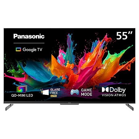 Panasonic W85 Series (2026 Model) 55-inch QD-Mini LED 4K UHD Glare Free Ultra Google TV, Loca…