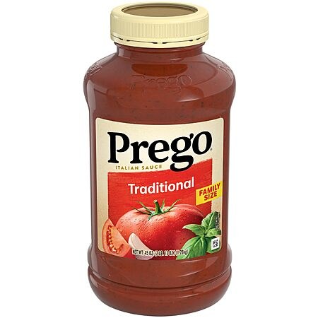 Prego Traditional Pasta Sauce, 45 oz Jar & More~