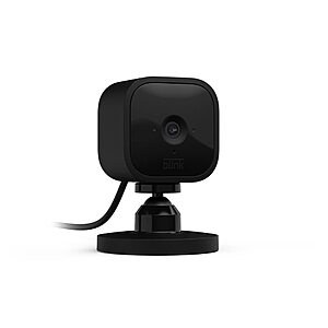 Prime: Blink Mini indoor plug-in smart security camera (1080p HD, night vision, motion detection, two-way audio (Black, White) $4.99 + Free Shipping w/ Prime or on $25+