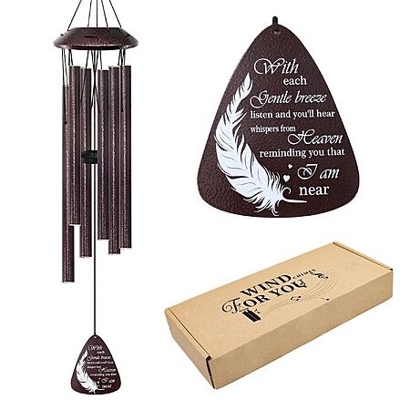 Prime: Howarmer Memorial Wind Chimes 32in All Metal Sympathy Gift for Outdoor Garden Patio