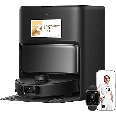 Prime: MOVA P50 Pro Ultra Robot Vacuum and Mop with 167°F Hot Water Wash & Dry
