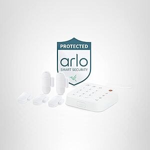Prime Members: Arlo Home Security Alarm System w/ Wired Keypad Sensor Hub: 5 Sensors & Yard Sign $186, 2 Sensor $121.59 + FS