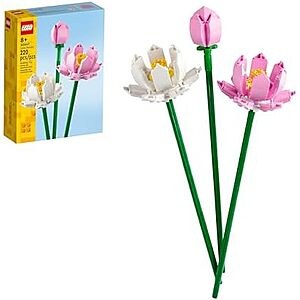 Prime Members: LEGO Lotus Flowers Building Set (40647) $8.09 + Free Shipping w/ Prime or $35+