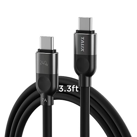 Prime Members: TALIX 240W USB-C to USB-C Charging Cable: 10' ; 6.6' ; 3.3'
