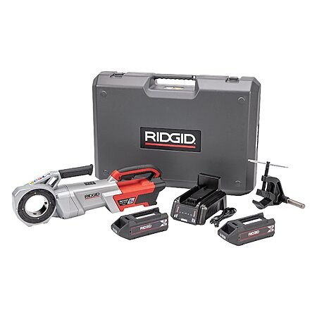 RIDGID 72023 760 FXP Power Drive 12-R, 2x 4Ah FXP Batteries, FXP Charger, 1/2-Inch to 2-Inch…