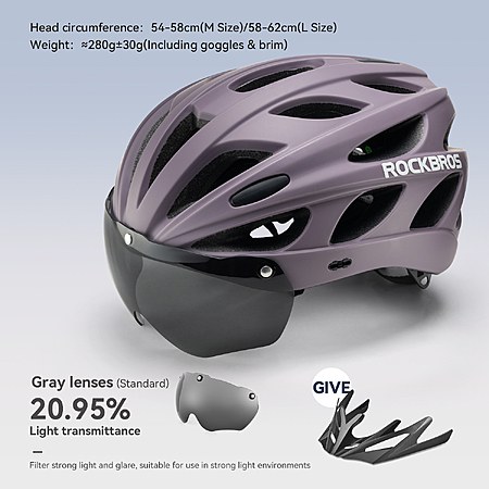 ROCKBROS Cycling Helmet Lightweight Integrated Helmet  TT-16-Z M/L $22.29 + Free Shipping