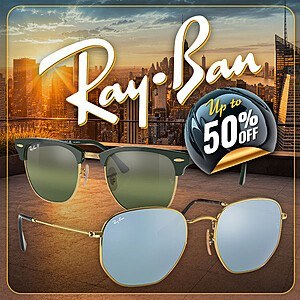 Ray-Ban Sunglasses (Non & Polarized) Up to 50% Off + Free Shipping