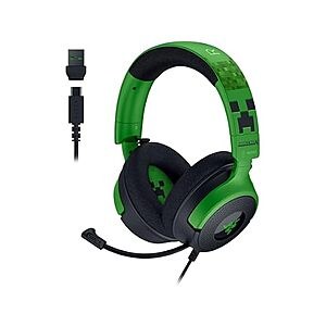 Razer Kraken V4 X - Wired Gaming Headset - Minecraft Edition - $44.99 + free ship w/ Prime