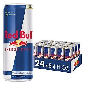 Red Bull Energy Drink 8.4 Fl Oz Pack of 24 Cans from $28.27