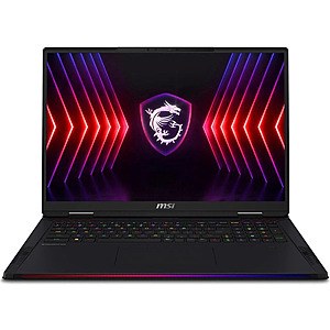 Refurb: MSI Raider 18 HX: 18" QHD+ 240Hz IPS, i9-14900HX, RTX 4080, 32GB DDR5, 1TB SSD $1558.99