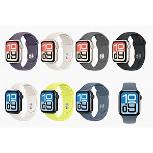 Refurbished Excellent: Apple Watch SE 3 40mm GPS + Cellular Smartwatch, 2025 (Various Colors) $182.39