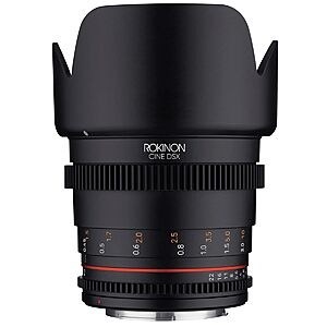 Rokinon 50mm T1.5 Cine DSX High-Speed Lens for Fujifilm X $319