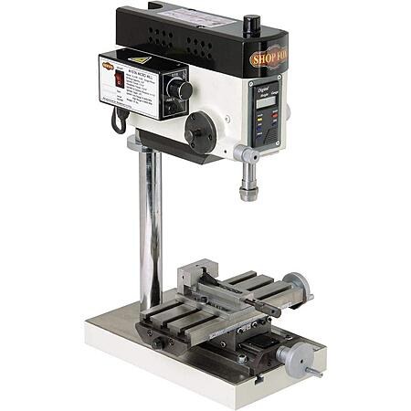 SHOP FOX M1036 Micro Milling Machine, Small, black metallic