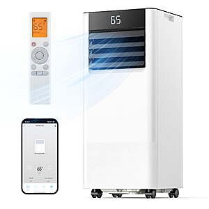 SIMZLIFE 8000 BTU Portable Air Conditioner, up to 550 Sq. Ft., with WIFI and Remote Control $179.99