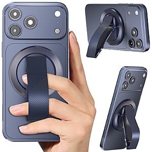 SINCEHOLY MagSafe 360 Rotating Phone Grip Ring w/ Kickstand $7 @ Amazon