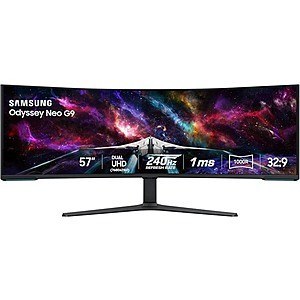 Samsung 57" Odyssey Neo G9 Dual 4K 7680x2160 240Hz 1000R Gaming Monitor $1152.79 + Free Shipping w/ Prime