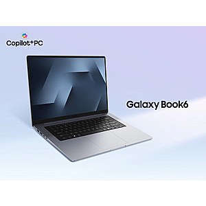 Samsung EPP/EDU: Galaxy Book 6 Laptop: Ultra 7 355, 16" Touch, 16GB RAM, 512GB SSD $537.49
