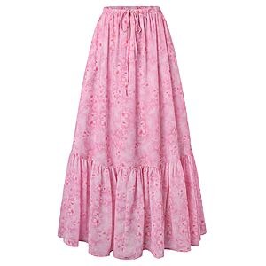 Scarlet Darkness Women's Floral Maxi Skirt w/ Pockets (Various) $12.99 + Free Shipping w/ Prime or on $35+