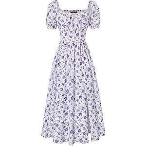Scarlet Darkness Women's Square Neck Floral Corset Midi Dress: Purple Ditsy Floral $10.19, Various Other Colors $14.95 + Free Shipping w/ Prime or on $35+