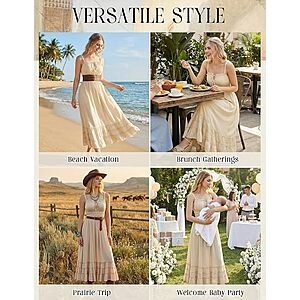 Scarlet Darkness Women's Summer Maxi Dress $18.49