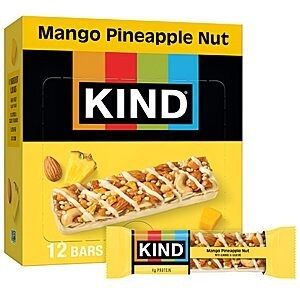Select Accounts: 12-Count 1.4-Oz KIND Healthy Snacks Bars (Mango Pineapple Nut) $4.67 w/ S&S + Free S&H w/ Prime or orders $35+ ~ Amazon