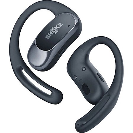 Shokz OpenFit Air Open-Ear True Wireless Earbuds, Black, Lightweight Sporty $32