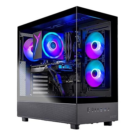 Skytech Gaming Azure 3 Gaming PC, AMD Ryzen 7 5700 3.7GHz, NVIDIA RTX 5060, 1TB NVMe SSD, 32G…