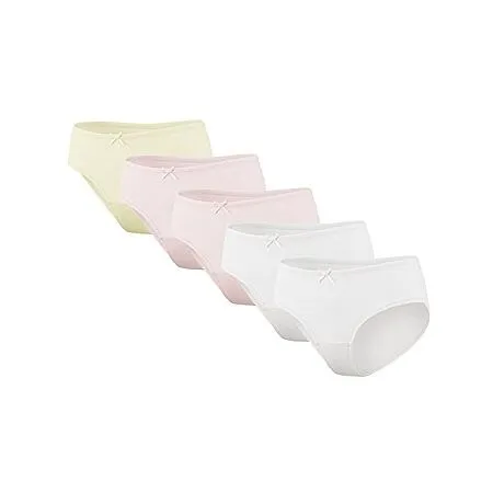 Stelle Girls Underwear Cotton Brief Toddler Breathable Soft Panties 5 Pack