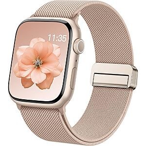 Sunnywoo Stretchy Loop Band for Apple Watch w/ Adjustable Magnetic Clasp (Various Colors/Sizes) $4.99 + Free Shipping w/ Prime or on $35+