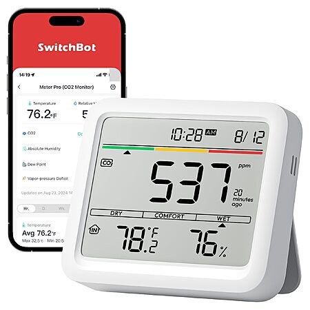SwitchBot Meter Pro Indoor CO2 Monitor