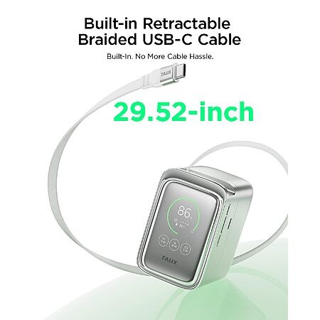 TALIX Laptop Power Bank, 20000mAh Portable Charger with 190W Total Output $49.99