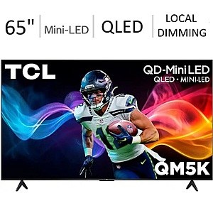 TCL 65" QM5K Series 4K QLED Mini-LED Smart TV (2025) @ Best Buy $399.99