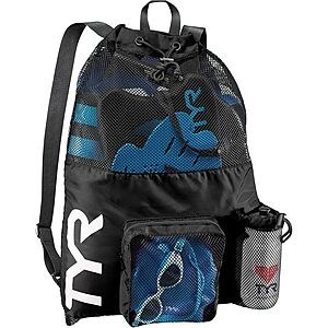 TYR Big Mesh Mummy 40-Liter Swim Backpack (Black) $12.24 + Free Shipping