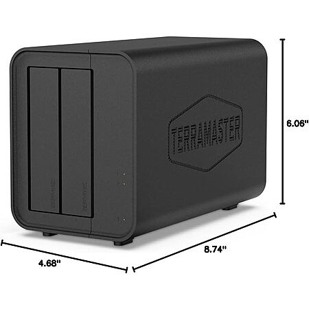 TerraMaster F2-212 2-Bay NAS Server (Diskless) 30% off Delivered, (was $169.99)