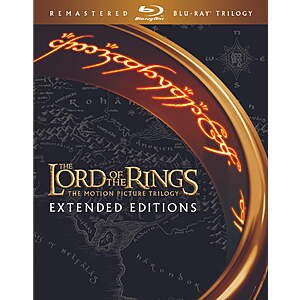 The Lord of the Rings The Motion Picture Trilogy (Extended Editions) (Remastered Blu-ray) $39.96