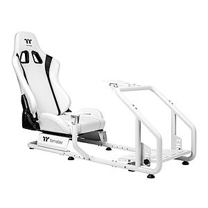 Thermaltake GR300 Racing Simulator Cockpit; Adjustable PVC Seat; Adjustable Pedal & Wheel Mounts; GSC-R30-CPASWH-01 $374.61