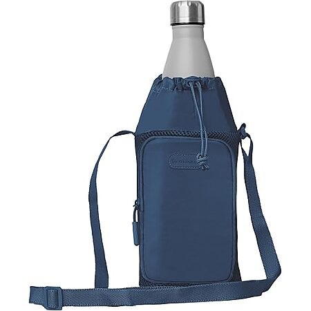 Travelon Pi Gogo Insulated Water Bottle Tote Crossbody Bag (Navy) $8.28 + Free Shipping w/ Prime or on $35+