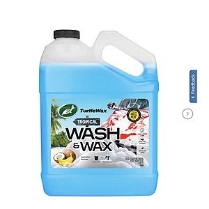 Turtle Wax Wash & Wax, Coconut Banana Scent (128 oz) $14.99 Free Shipping Costco.com