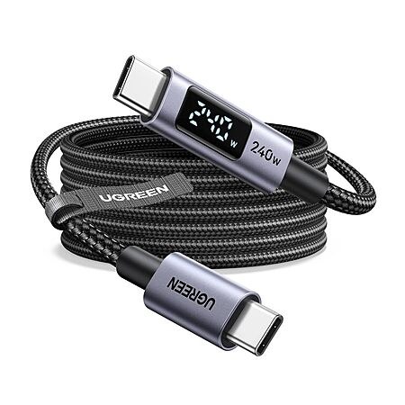 UGREEN 240W USB C Cable with Digital Display, PD 100W Fast Charging, 6.6ft