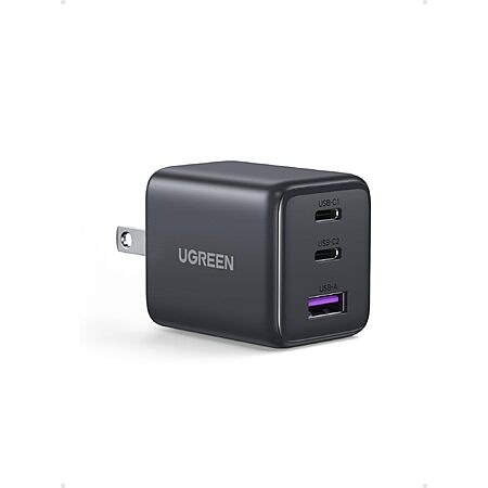 UGREEN 30W 3-Port GaN Fast Charger Block