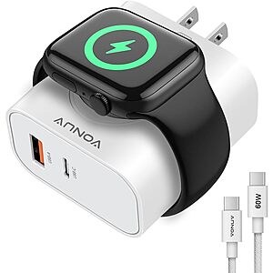 VONUV 3-in-1 20W USB-C Dual-Port Fast Charging Block w/ Magnetic Wireless Adapter for Apple Watch $8.82 + Free Shipping w/ Prime or on $35+