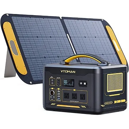 VTOMAN 1800W 1408Wh LFP Portable Power Station w/ 110W Solar Panel