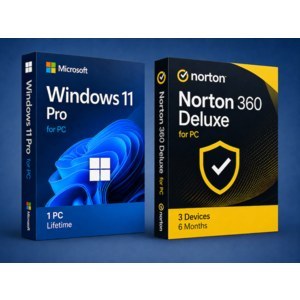 Windows 11 Pro (Lifetime) + Norton 360 Deluxe (3 Devices, 6 Months) $6.99