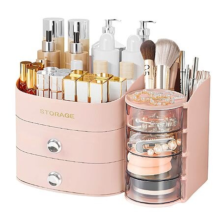 Xiapia Countertop Makeup Organizer (Pink)