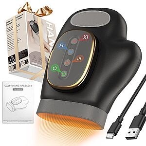 YNSZAS Professional Hand Massager with Heat Compression Therapy $24.99