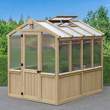 Yardistry 6.7 x 7.8 Meridian Cedar Greenhouse