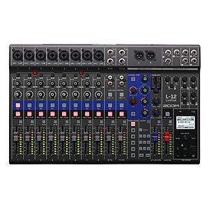 Zoom LiveTrak L-12 Mixer/Multitrack Recorder for Musicians and Podcasters, 12-Input/14-Channel, 5 Powered Headphone Outputs, USB Audio Interface $399.99
