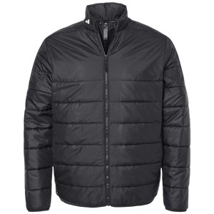 adidas Men's 3-Stripes Full-Zip Puffer Jacket Sm to XXXL - Black $39.99 + Free Shipping